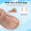 imageJOINFREE Toddler Shoes Boys Girls Wide Barefoot Shoes Little Kids Minimalist Sneakers Zero Drop Casual Walking Shoes Breathable Tennis Shoes Indoor OutdoorStrippink