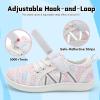 imageJOINFREE Toddler Shoes Boys Girls Wide Barefoot Shoes Little Kids Minimalist Sneakers Zero Drop Casual Walking Shoes Breathable Tennis Shoes Indoor OutdoorColor Whitepink