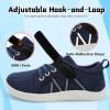 imageJOINFREE Toddler Shoes Boys Girls Wide Barefoot Shoes Little Kids Minimalist Sneakers Zero Drop Casual Walking Shoes Breathable Tennis Shoes Indoor OutdoorNavyblue