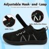 imageJOINFREE Toddler Shoes Boys Girls Wide Barefoot Shoes Little Kids Minimalist Sneakers Zero Drop Casual Walking Shoes Breathable Tennis Shoes Indoor OutdoorBlack