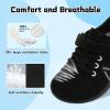 imageJOINFREE Toddler Shoes Boys Girls Wide Barefoot Shoes Little Kids Minimalist Sneakers Zero Drop Casual Walking Shoes Breathable Tennis Shoes Indoor OutdoorStripbalck