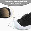 imageJOINFREE Toddler Shoes Boys Girls Wide Barefoot Shoes Slip On Sneakers for Toddler Kids Breathable Walking Shoes Lightweight Outdoor Tennis ShoesBlack