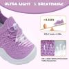imageJOINFREE Toddler Shoes Boys Girls Wide Barefoot Shoes Slip On Sneakers for Toddler Kids Breathable Walking Shoes Lightweight Outdoor Tennis ShoesColorpurple