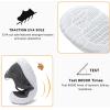 imageJOINFREE Toddler Shoes Boys Girls Wide Barefoot Shoes Slip On Sneakers for Toddler Kids Breathable Walking Shoes Lightweight Outdoor Tennis ShoesDarkgrey