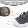 imageJOINFREE Toddler Shoes Boys Girls Wide Barefoot Shoes Slip On Sneakers for Toddler Kids Breathable Walking Shoes Lightweight Outdoor Tennis ShoesDarkgrey