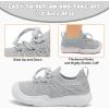 imageJOINFREE Toddler Shoes Boys Girls Wide Barefoot Shoes Slip On Sneakers for Toddler Kids Breathable Walking Shoes Lightweight Outdoor Tennis ShoesGrey
