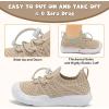 imageJOINFREE Toddler Shoes Boys Girls Wide Barefoot Shoes Slip On Sneakers for Toddler Kids Breathable Walking Shoes Lightweight Outdoor Tennis ShoesKhaki