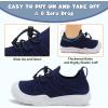 imageJOINFREE Toddler Shoes Boys Girls Wide Barefoot Shoes Slip On Sneakers for Toddler Kids Breathable Walking Shoes Lightweight Outdoor Tennis ShoesNavyblue