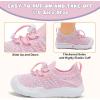 imageJOINFREE Toddler Shoes Boys Girls Wide Barefoot Shoes Slip On Sneakers for Toddler Kids Breathable Walking Shoes Lightweight Outdoor Tennis ShoesPink