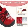 imageJOINFREE Toddler Shoes Boys Girls Wide Barefoot Shoes Slip On Sneakers for Toddler Kids Breathable Walking Shoes Lightweight Outdoor Tennis ShoesRed