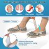 imageJOINFREE Womens Barefoot Walking Shoes Wide Diabetic Shoes Adjustable Mary Jane Shoes Flats Arthritis Edema Casual Shoes Breathable Slip on Sneakers Indoor OutdoorLeopard