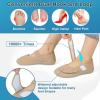 imageJOINFREE Womens Barefoot Walking Shoes Wide Diabetic Shoes Adjustable Mary Jane Shoes Flats Arthritis Edema Casual Shoes Breathable Slip on Sneakers Indoor OutdoorKhaki