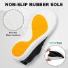 imageJOINFREE Womens Minimalist Walking Shoes Wide Toe Barefoot Shoes Zero Drop Casual Sneakers Breathable Slip On Tennis ShoesBlackWhite