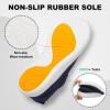 imageJOINFREE Womens Minimalist Walking Shoes Wide Toe Barefoot Shoes Zero Drop Casual Sneakers Breathable Slip On Tennis ShoesDarkblue