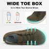 imageJOINFREE Womens Minimalist Walking Shoes Wide Toe Barefoot Shoes Zero Drop Casual Sneakers Breathable Slip On Tennis ShoesDarkgreen