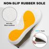 imageJOINFREE Womens Minimalist Walking Shoes Wide Toe Barefoot Shoes Zero Drop Casual Sneakers Breathable Slip On Tennis ShoesDarkgreen
