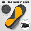 imageJOINFREE Womens Minimalist Walking Shoes Wide Toe Barefoot Shoes Zero Drop Casual Sneakers Breathable Slip On Tennis ShoesDarkgrey