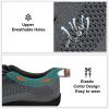 imageJOINFREE Womens Minimalist Walking Shoes Wide Toe Barefoot Shoes Zero Drop Casual Sneakers Breathable Slip On Tennis ShoesDarkgrey
