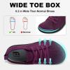 imageJOINFREE Womens Minimalist Walking Shoes Wide Toe Barefoot Shoes Zero Drop Casual Sneakers Breathable Slip On Tennis ShoesDarkpurple