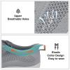 imageJOINFREE Womens Minimalist Walking Shoes Wide Toe Barefoot Shoes Zero Drop Casual Sneakers Breathable Slip On Tennis ShoesLightgrey