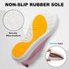 imageJOINFREE Womens Minimalist Walking Shoes Wide Toe Barefoot Shoes Zero Drop Casual Sneakers Breathable Slip On Tennis ShoesPurple