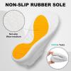 imageJOINFREE Womens Minimalist Walking Shoes Wide Toe Barefoot Shoes Zero Drop Casual Sneakers Breathable Slip On Tennis ShoesWhite