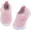 imageJOINFREE Toddler Boys Girls Barefoot Shoes Breathable Kids Sneakers Lightweight Walking Shoes Slip On Tennie Shoes Protect Toes School ShoesColorfulpink