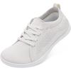 imageJOINFREE Womens Minimalist Walking Shoes Wide Toe Barefoot Shoes Zero Drop Casual Sneakers Breathable Slip On Tennis ShoesBeige