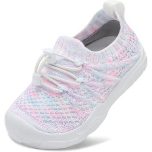 imageJOINFREE Toddler Shoes Boys Girls Wide Barefoot Shoes Slip On Sneakers for Toddler Kids Breathable Walking Shoes Lightweight Outdoor Tennis ShoesColor