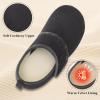 imageJOINFREE House Slippers for Women Men Cozy Slip On Bedroom Shoes Wide Barefoot Slipper Socks for Indoor Home Travel Office YogaDarkgrey