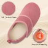 imageJOINFREE House Slippers for Women Men Cozy Slip On Bedroom Shoes Wide Barefoot Slipper Socks for Indoor Home Travel Office YogaDarkpink