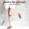 imageJOINFREE House Slippers for Women Men Cozy Slip On Bedroom Shoes Wide Barefoot Slipper Socks for Indoor Home Travel Office YogaKhaki