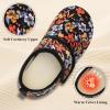 imageJOINFREE House Slippers for Women Men Cozy Slip On Bedroom Shoes Wide Barefoot Slipper Socks for Indoor Home Travel Office YogaMultiflower