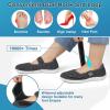 imageJOINFREE Womens Barefoot Walking Shoes Wide Diabetic Shoes Adjustable Mary Jane Shoes Flats Arthritis Edema Casual Shoes Breathable Slip on Sneakers Indoor OutdoorBlackgrey