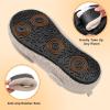 imageJOINFREE Womens Mens House Slippers Wide Adjustable Diabetic Slippers Cozy Barefoot Bedroom Shoes Edma Swollen Socks Slipper With Soft Rubber SolesBeige