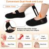 imageJOINFREE Womens Mens House Slippers Wide Adjustable Diabetic Slippers Cozy Barefoot Bedroom Shoes Edma Swollen Socks Slipper With Soft Rubber SolesBlack