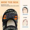 imageJOINFREE Womens Mens House Slippers Wide Adjustable Diabetic Slippers Cozy Barefoot Bedroom Shoes Edma Swollen Socks Slipper With Soft Rubber SolesBoblack