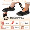 imageJOINFREE Womens Mens House Slippers Wide Adjustable Diabetic Slippers Cozy Barefoot Bedroom Shoes Edma Swollen Socks Slipper With Soft Rubber SolesBoblack