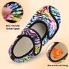 imageJOINFREE Womens Mens House Slippers Wide Adjustable Diabetic Slippers Cozy Barefoot Bedroom Shoes Edma Swollen Socks Slipper With Soft Rubber SolesColorful
