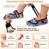 imageJOINFREE Womens Mens House Slippers Wide Adjustable Diabetic Slippers Cozy Barefoot Bedroom Shoes Edma Swollen Socks Slipper With Soft Rubber SolesColorful