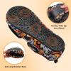 imageJOINFREE Womens Mens House Slippers Wide Adjustable Diabetic Slippers Cozy Barefoot Bedroom Shoes Edma Swollen Socks Slipper With Soft Rubber SolesMultiflower