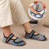 imageJOINFREE Womens Mens House Slippers Wide Adjustable Diabetic Slippers Cozy Barefoot Bedroom Shoes Edma Swollen Socks Slipper With Soft Rubber SolesMultisea
