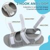 imageJOINFREE Womens Orthopedic Walking Hiking Sandals Adjustable Open Toe Sports Water Sandals with Plantar Fasciitis Arch Support Thick Athletic Cushion Outdoor Beach SandalsGrey