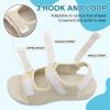 imageJOINFREE Womens Orthopedic Walking Hiking Sandals Adjustable Open Toe Sports Water Sandals with Plantar Fasciitis Arch Support Thick Athletic Cushion Outdoor Beach SandalsBeige