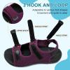 imageJOINFREE Womens Orthopedic Walking Hiking Sandals Adjustable Open Toe Sports Water Sandals with Plantar Fasciitis Arch Support Thick Athletic Cushion Outdoor Beach SandalsPurple