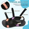 imageJOINFREE Womens Orthopedic Walking Hiking Sandals Adjustable Open Toe Sports Water Sandals with Plantar Fasciitis Arch Support Thick Athletic Cushion Outdoor Beach SandalsBlackpinkpurple