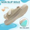 imageJOINFREE Womens Orthopedic Walking Hiking Sandals Adjustable Open Toe Sports Water Sandals with Plantar Fasciitis Arch Support Thick Athletic Cushion Outdoor Beach SandalsBeige