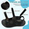 imageJOINFREE Womens Orthopedic Walking Hiking Sandals Adjustable Open Toe Sports Water Sandals with Plantar Fasciitis Arch Support Thick Athletic Cushion Outdoor Beach SandalsBlack