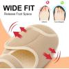 imageJOINFREE Womens Wide Diabetic Slippers Adjustable Comfort House Shoes Extra Wide Width Edema Swollen Arthritis Bedroom Slipper Indoor OutdoorBeige