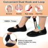 imageJOINFREE Womens Wide Diabetic Slippers Adjustable Comfort House Shoes Extra Wide Width Edema Swollen Arthritis Bedroom Slipper Indoor OutdoorBlack